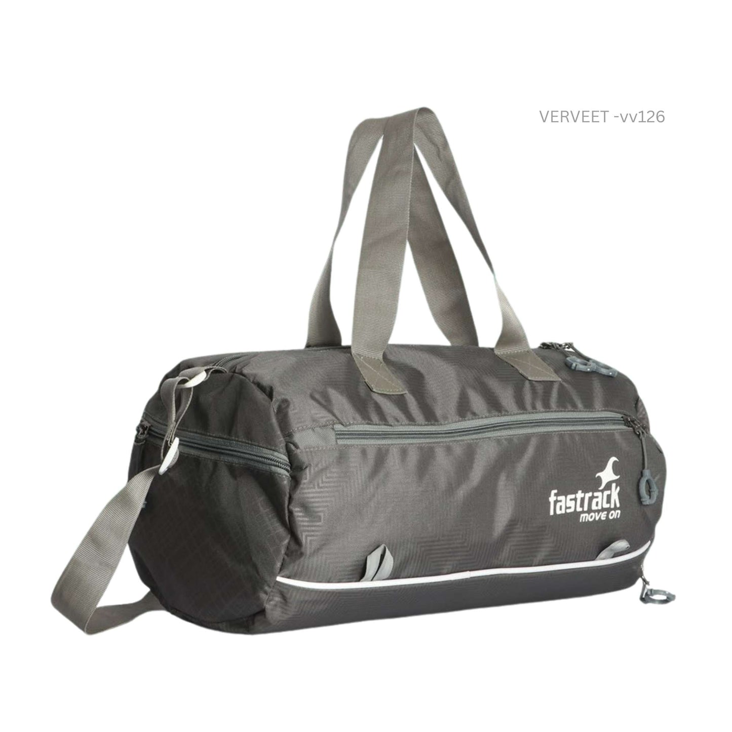Premium Travel & Gym Duffel Bag with Shoulder Strap | Grey Sports Carry Bag