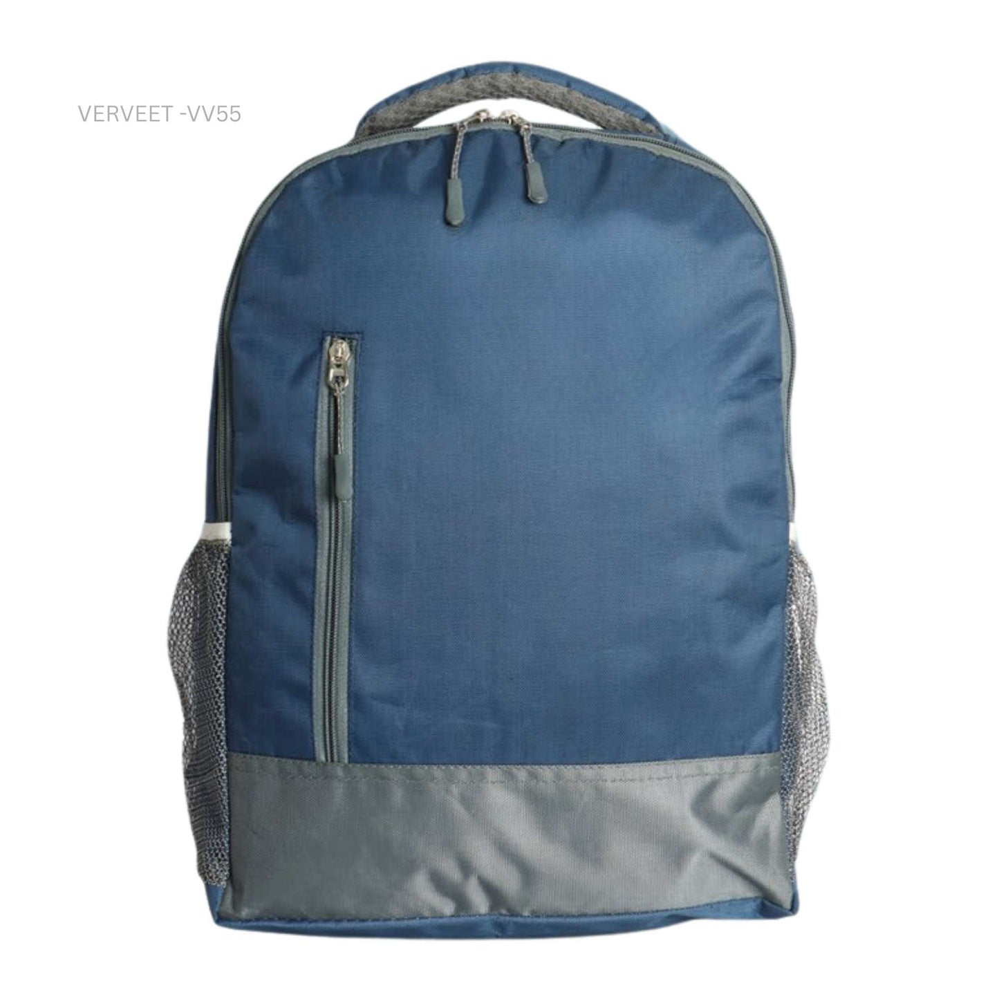 Verveet Lightweight Backpack for Men & Women | Blue Casual Office & Travel Backpack with Front Zip Pocket