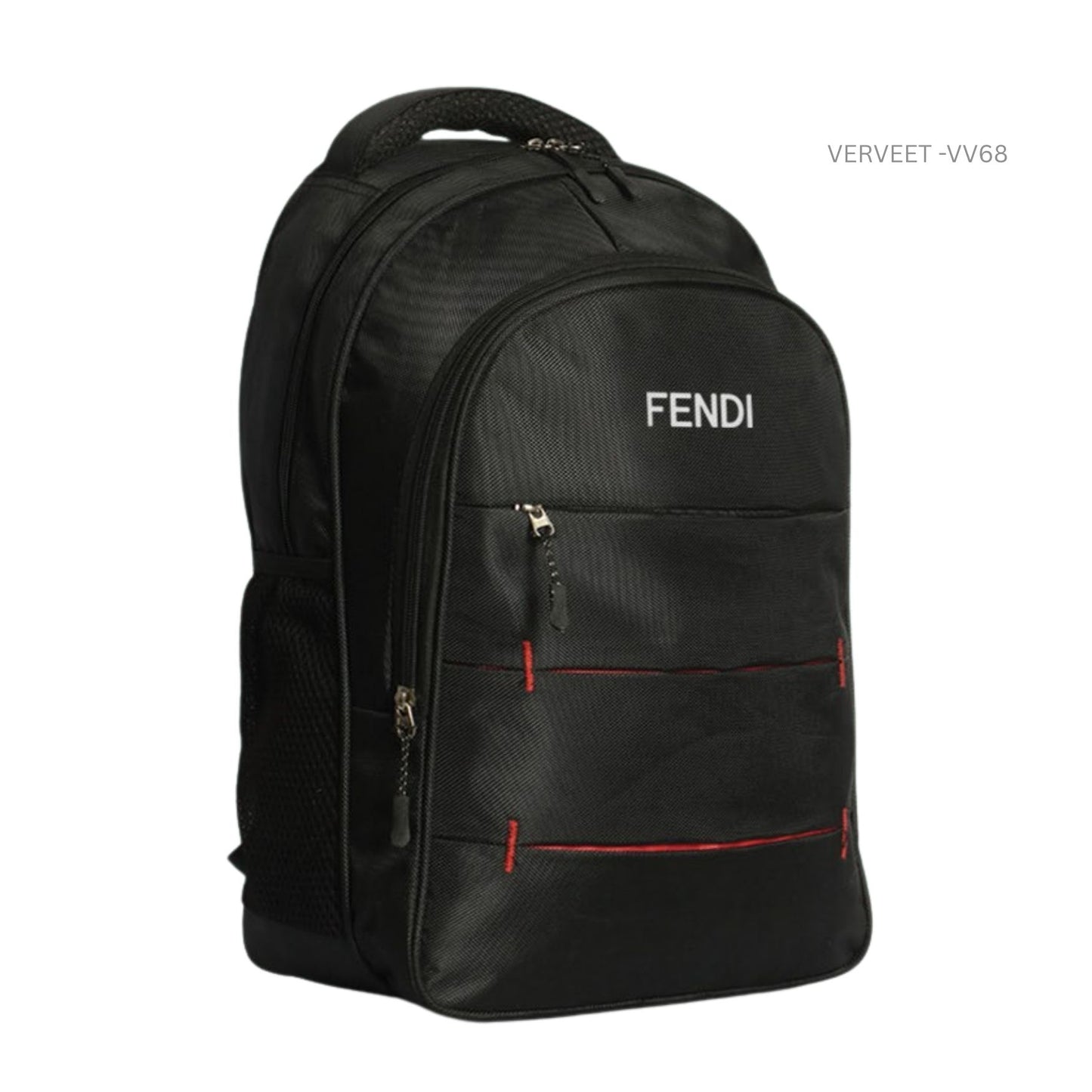 Verveet VV68 Premium Black Laptop Backpack | Multi-Compartment Office & Travel Backpack