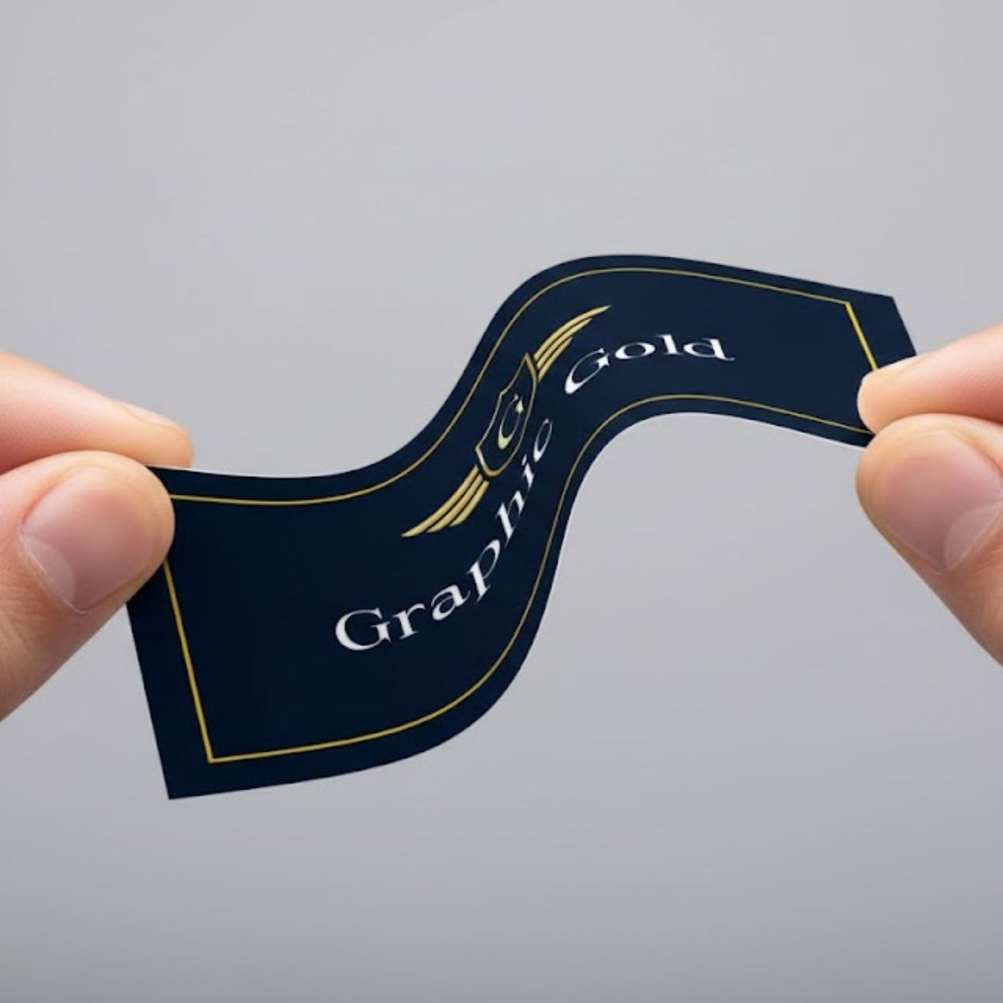 300 GSM non-tearable visiting card for graphic designers – durable professional business card for creative professionals and corporate networking.