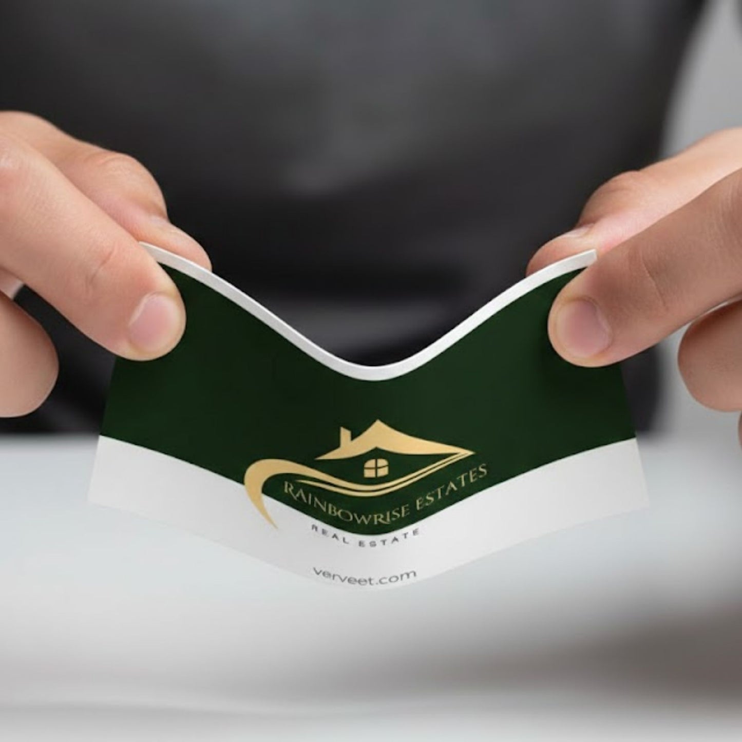 Visiting Card for Real Estate Agents | Professional 300 GSM | Non Tearable