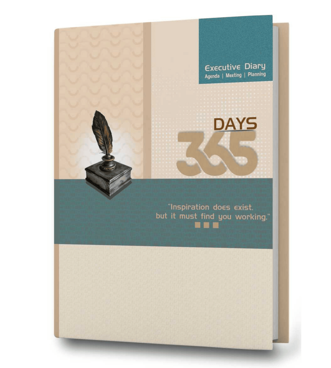 Verveet Executive 365-Day Planner Diary in deep navy with premium gold detailing