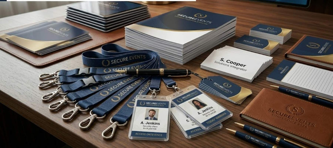 The Ultimate Corporate Event Kit: Brochures, Lanyards, and Cards