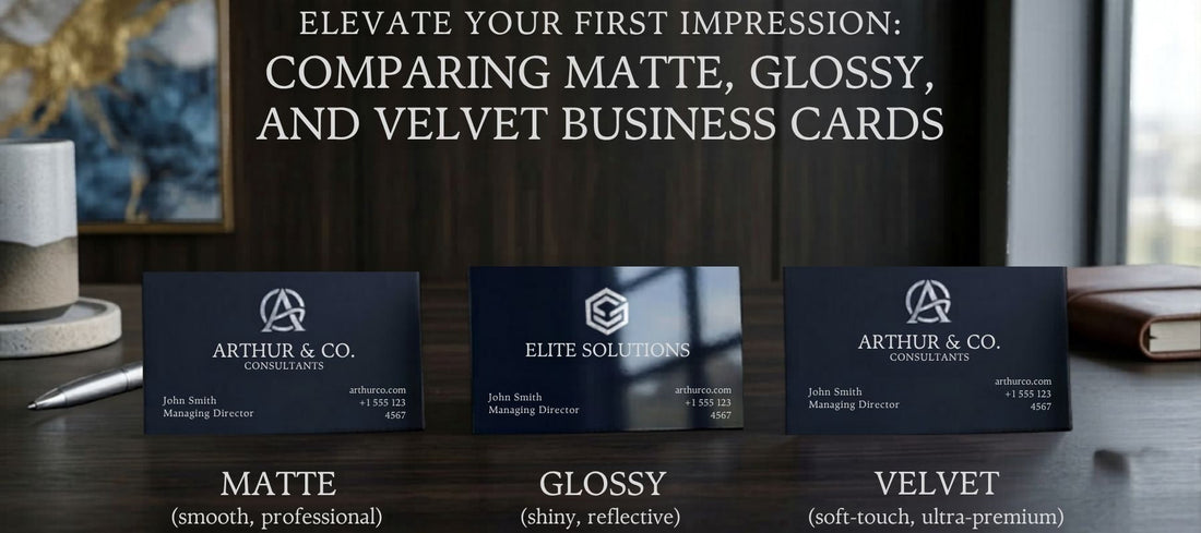 The Tactile First Impression: Matte, Glossy, or Velvet Visiting Cards?