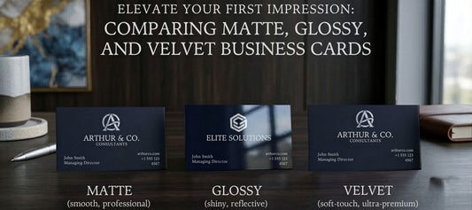 The Tactile First Impression: Matte, Glossy, or Velvet Visiting Cards?
