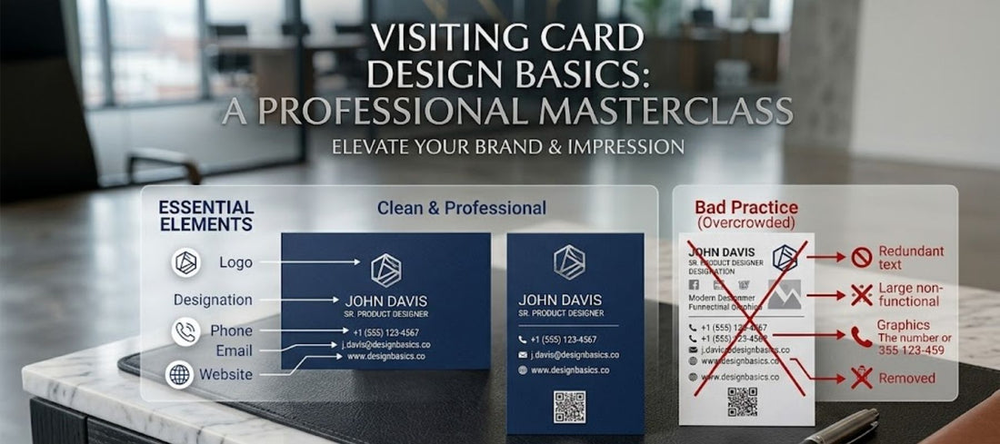 Visiting Card Design 101: What to Include (and What to Leave Out)