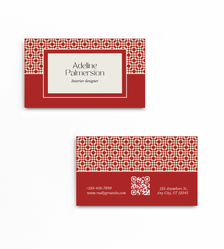 Interior Designer Business Card | Premium 350 GSM | Customizable Design | Professional Quality