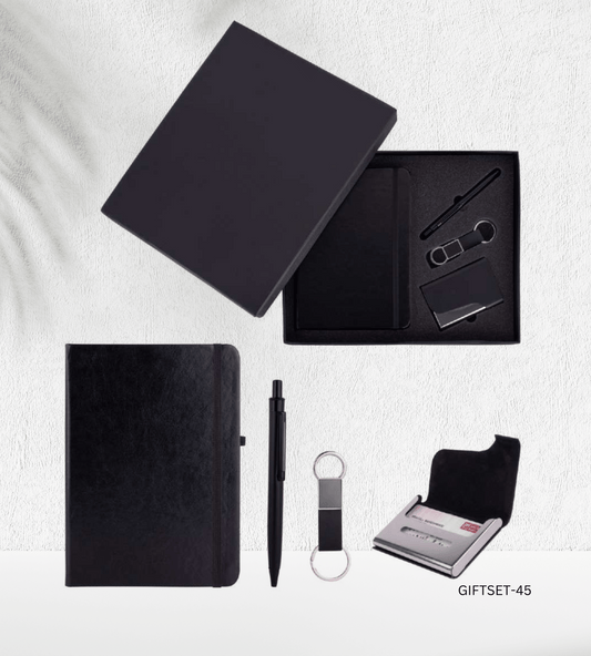 Notebook Pro Essentials Set, featuring a premium notebook and essential accessories, perfect for corporate gifting and professional use.