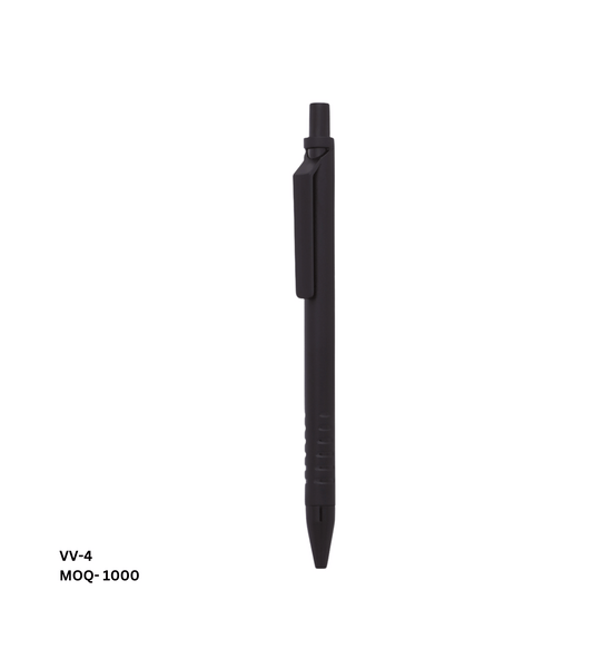 Personalized Black Plastic Pen - VV4