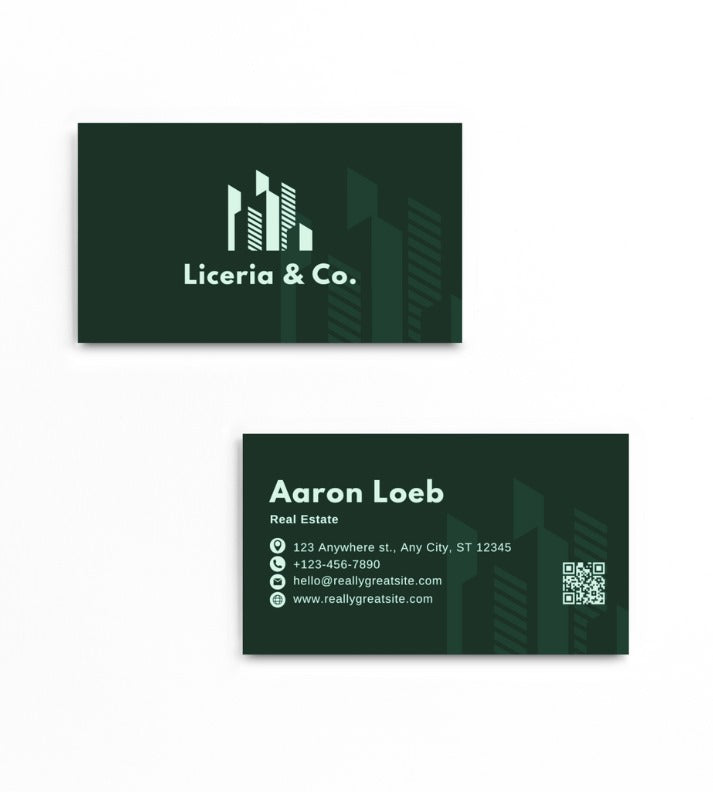 Real Estate Agent Business Card | Premium 350 GSM | Customizable Design | Professional Quality