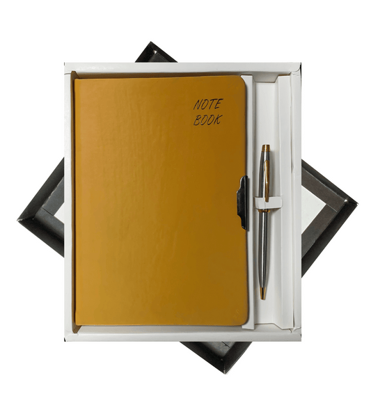 The **Verveet Mustard Duo Set** is a chic and contemporary gift collection that includes two elegantly designed items, often a pen and cardholder or similar accessories, all in a striking mustard yellow color. This set is crafted to offer a vibrant, yet professional look, making it a perfect choice for corporate gifting, special occasions, or as a thoughtful gesture for clients or colleagues. The Verveet Mustard Duo Set seamlessly blends style with practicality, creating a memorable gift that stands out wit