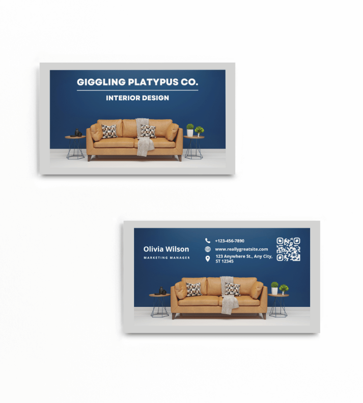 Visiting Card for Interior Designer | Premium Quality | 250 GSM