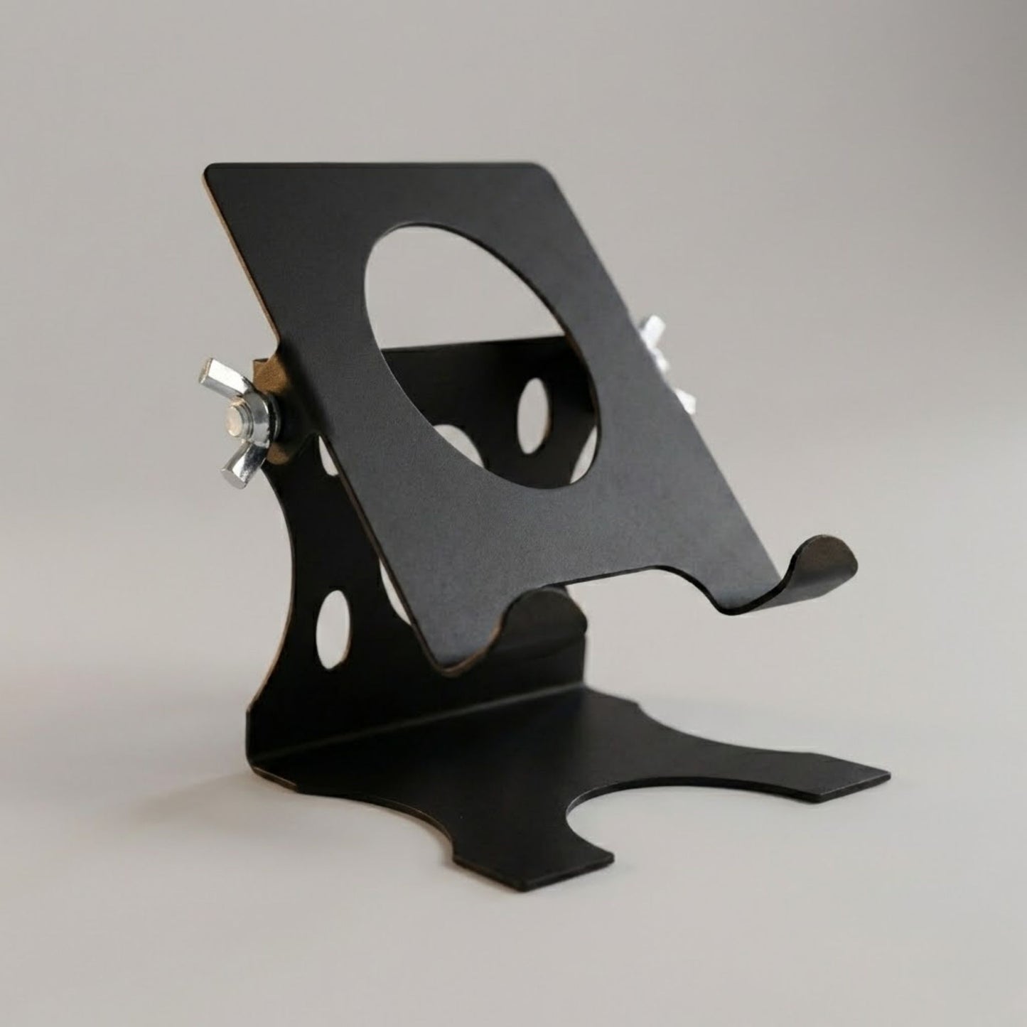 Adjustable Metal Mobile Stand for Desk | Heavy-Duty Phone Holder with Angle Lock