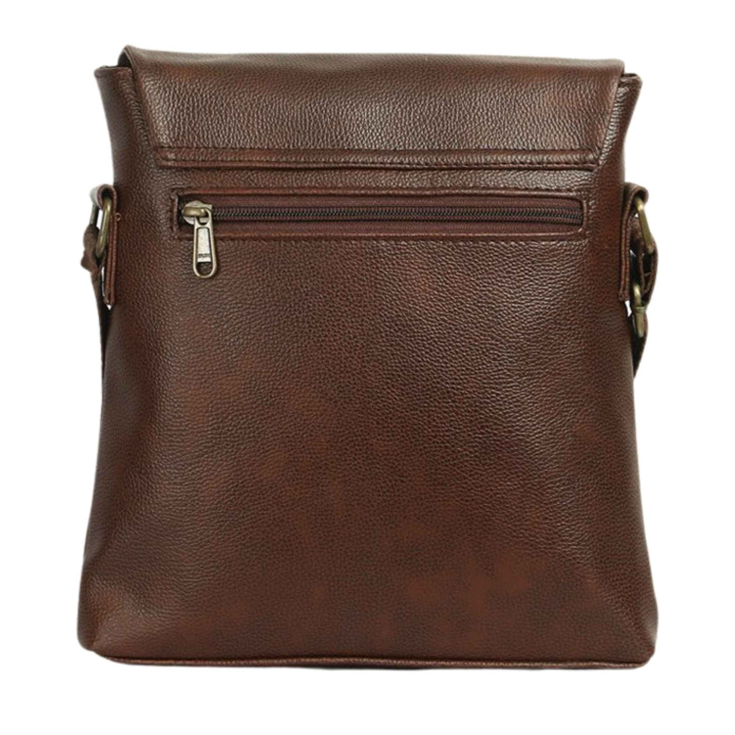 Premium Leather Look Crossbody Sling Bag for Men | Stylish Office & Travel Side Bag with Adjustable Strap