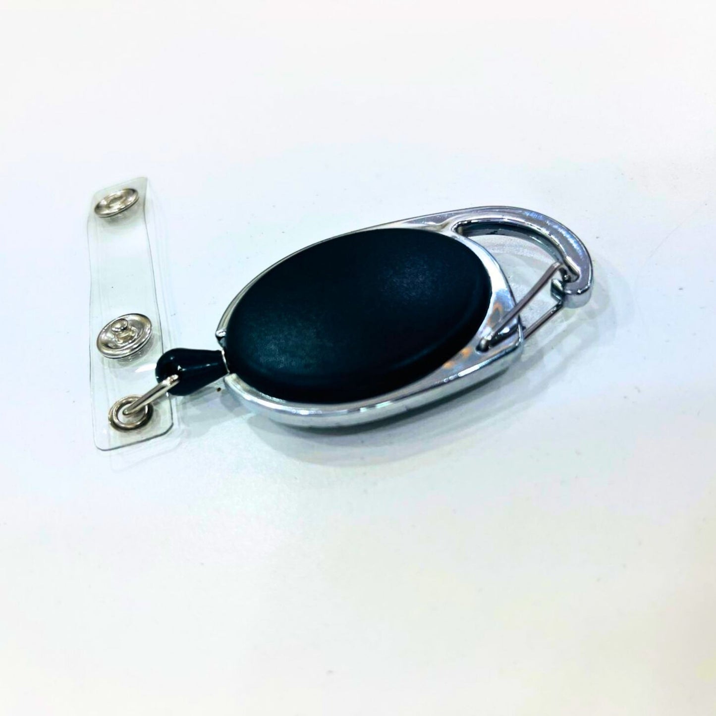 Retractable ID Badge Holder with Metal Clip – Durable ID Card Reel for Office & Events