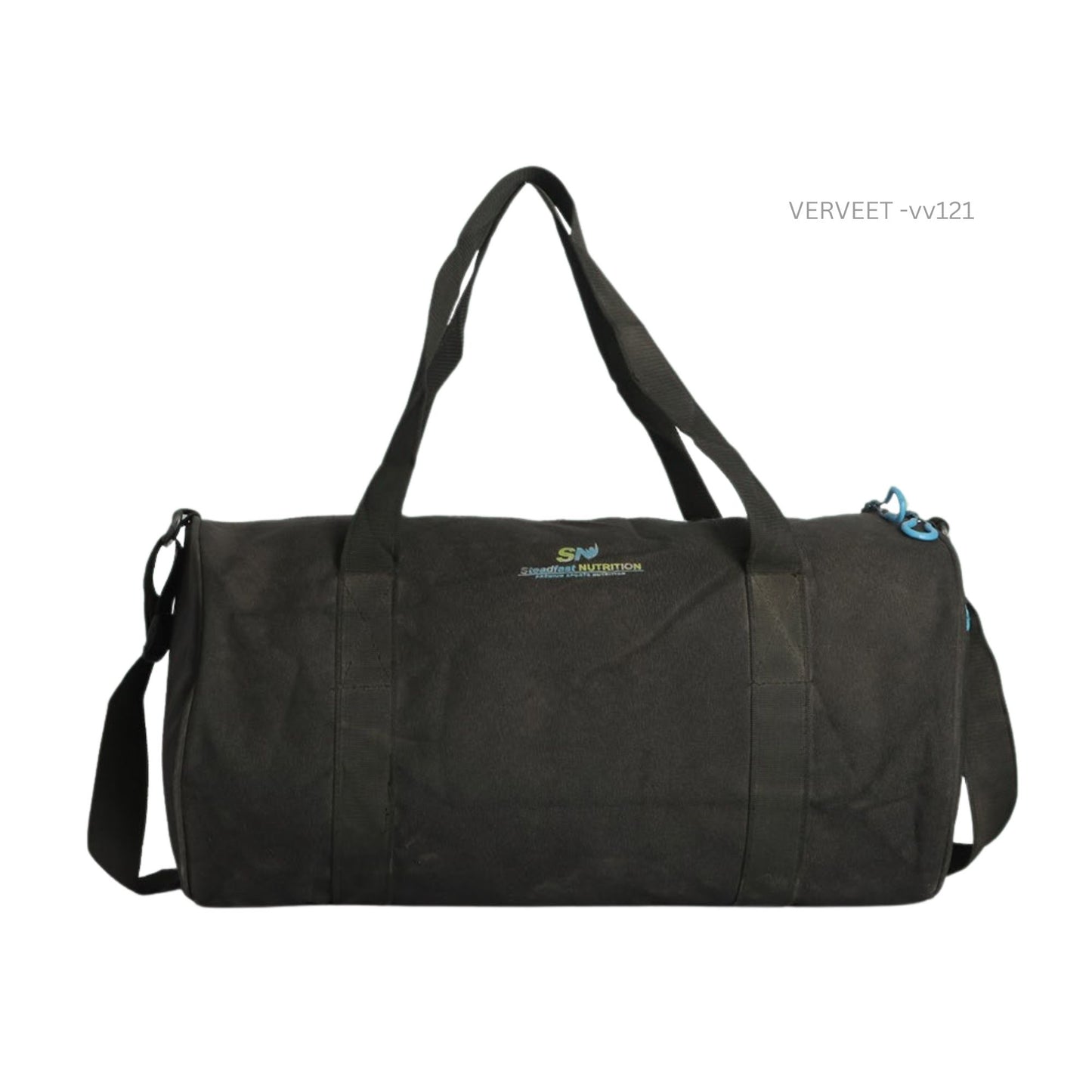 Classic Black Gym & Travel Duffel Bag for Sports & Fitness | Minimal Design Carry Bag