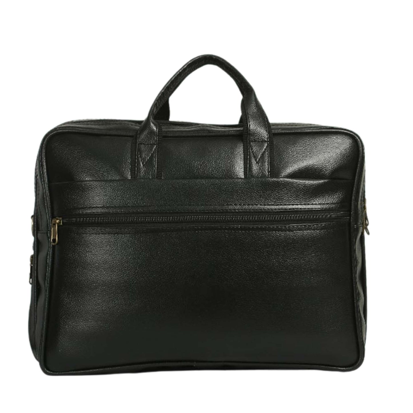 Premium Black Leather Laptop Bag for Men | Office & Business Briefcase | Professional Messenger Laptop Bag with Shoulder Strap