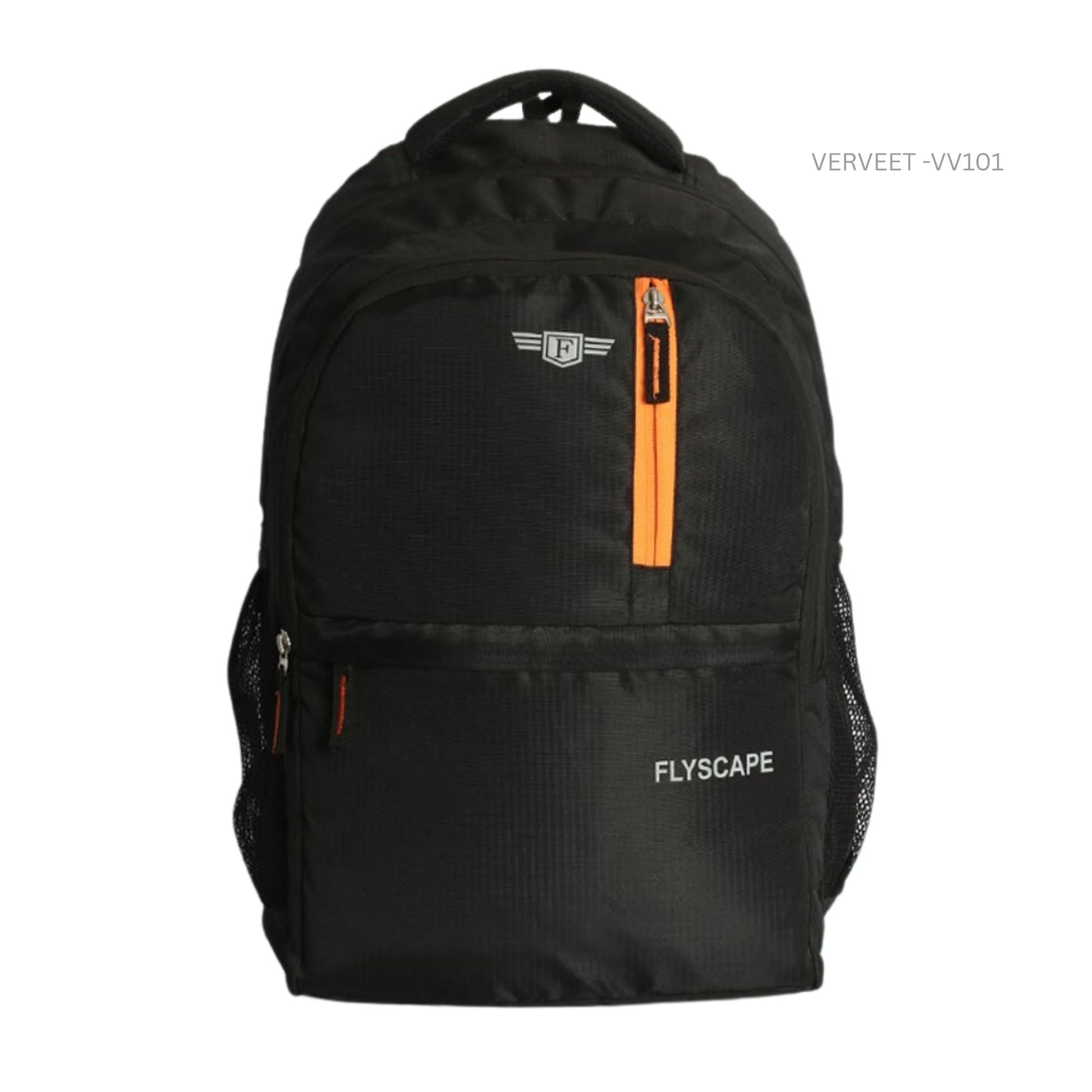 Verveet black office laptop backpack with padded compartment for business travel and daily office use