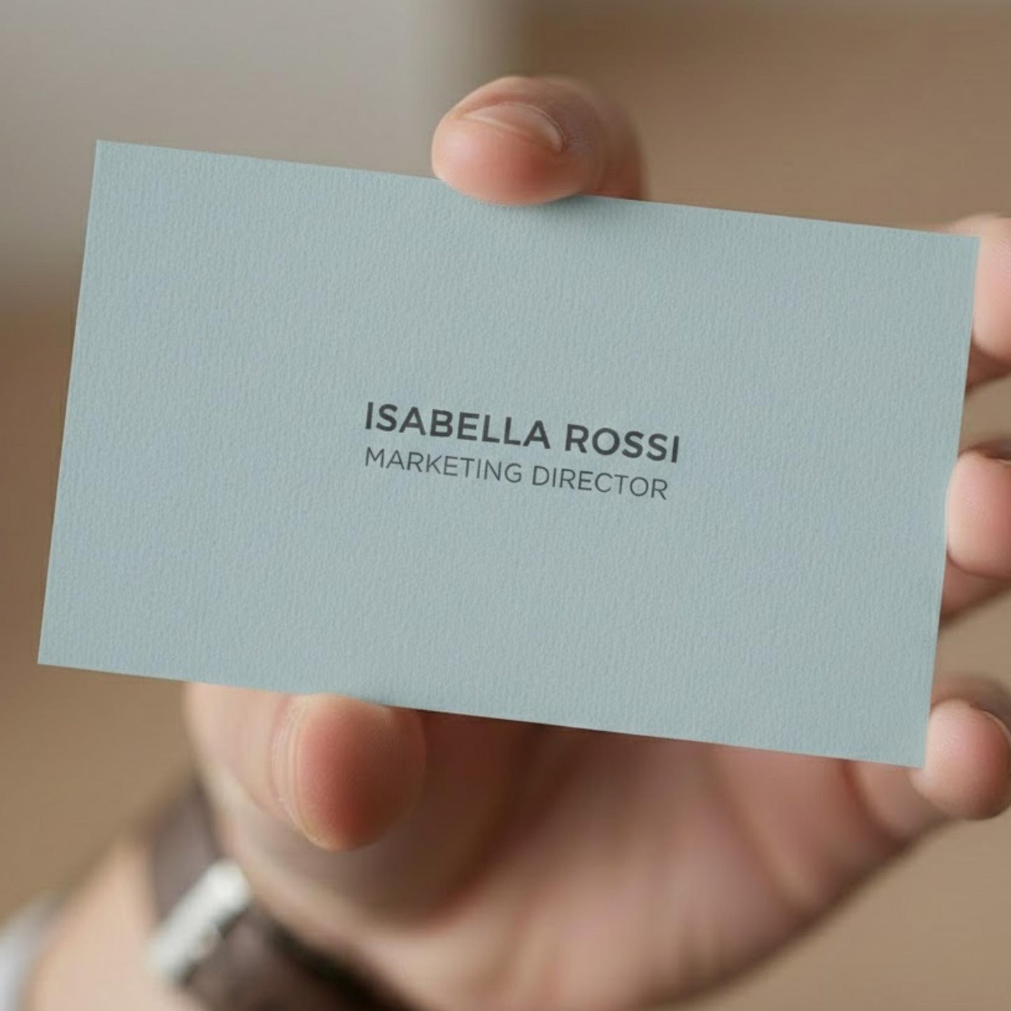 Blue textured visiting card print – premium textured business card for professional branding and corporate networking.