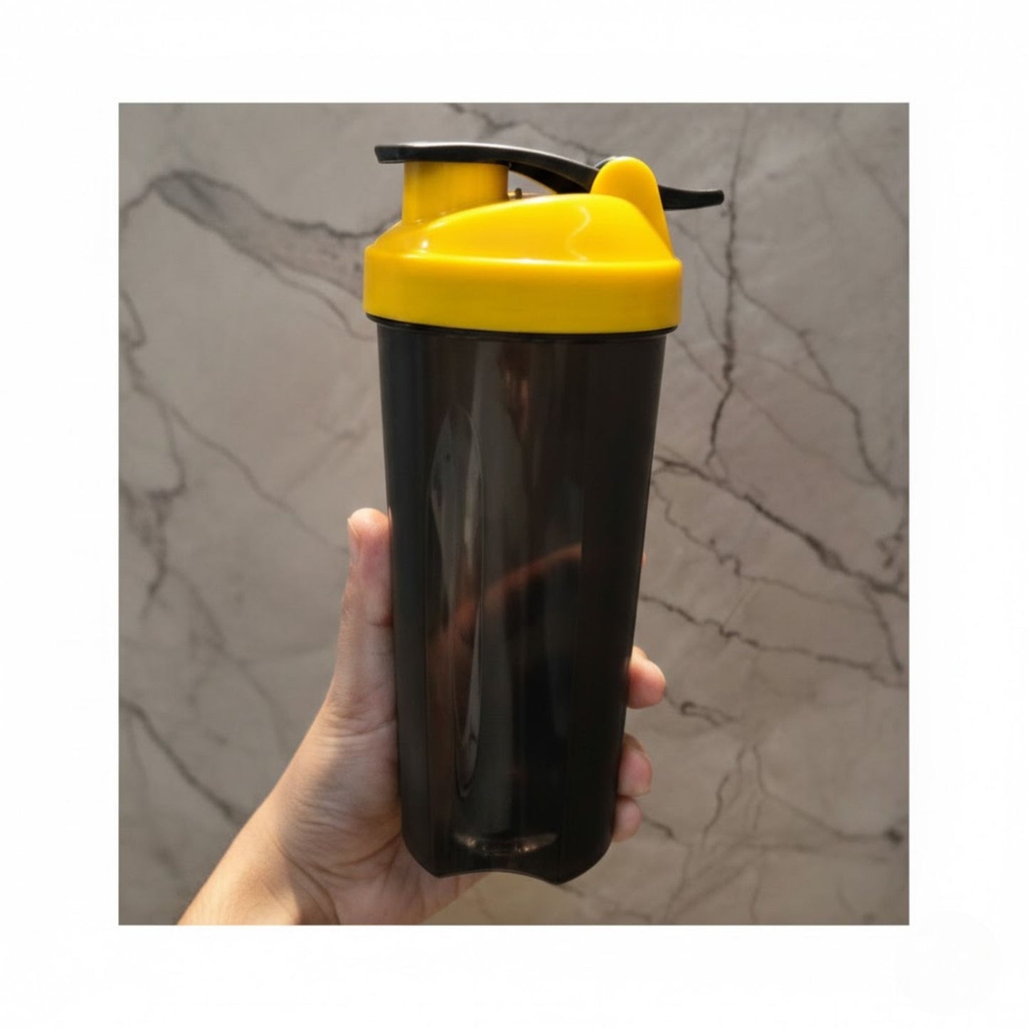 BPA-free protein shaker bottle for gym and fitness use, durable shaker for supplements and workout drinks.