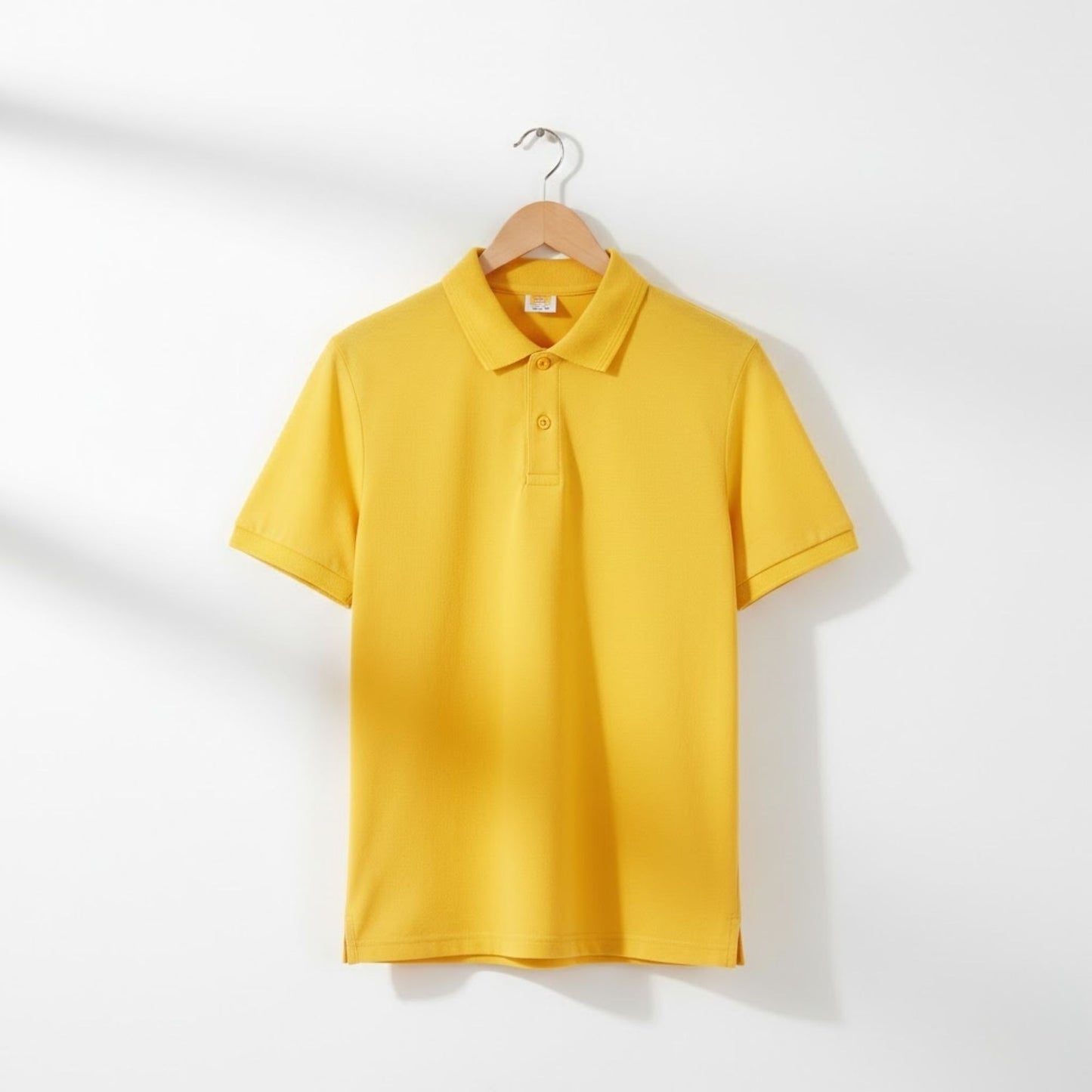 Breathable dot-net polo T-shirt 180 GSM fabric, lightweight corporate uniform polo T-shirt for office wear and branding