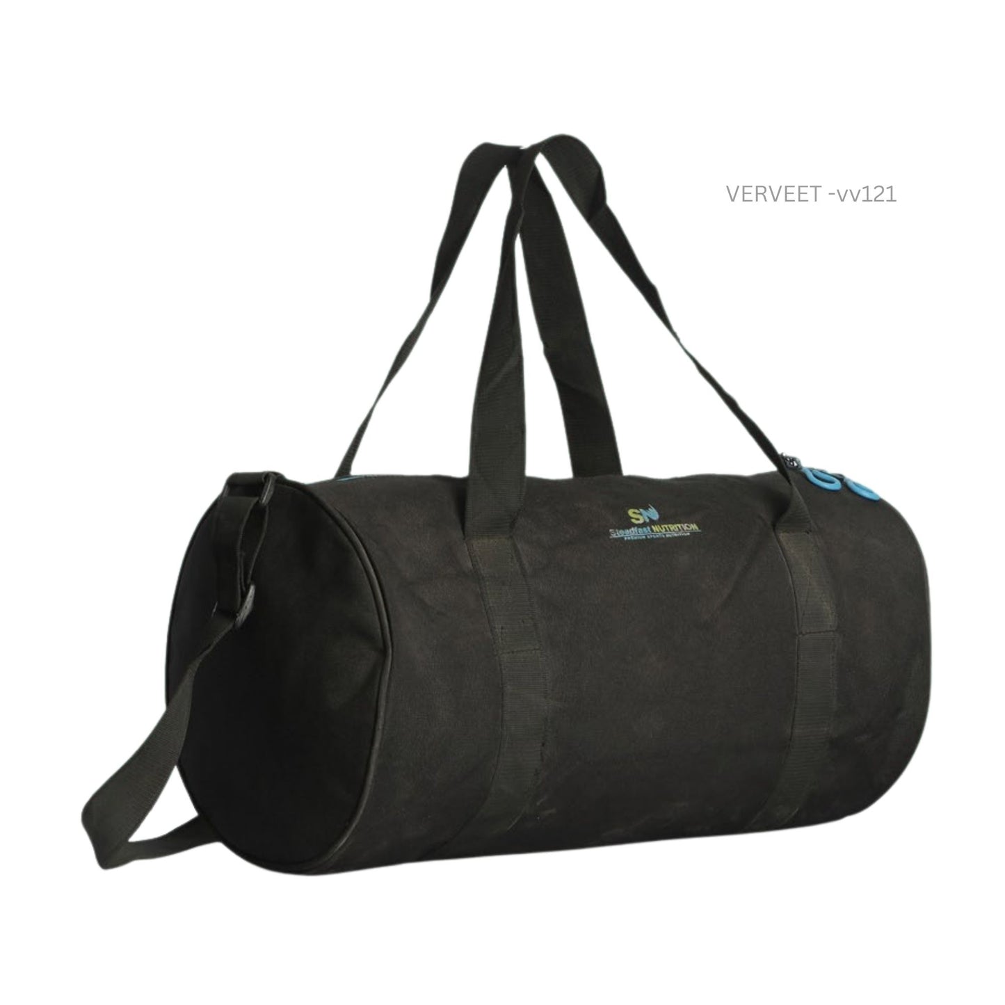 Classic Black Gym & Travel Duffel Bag for Sports & Fitness | Minimal Design Carry Bag