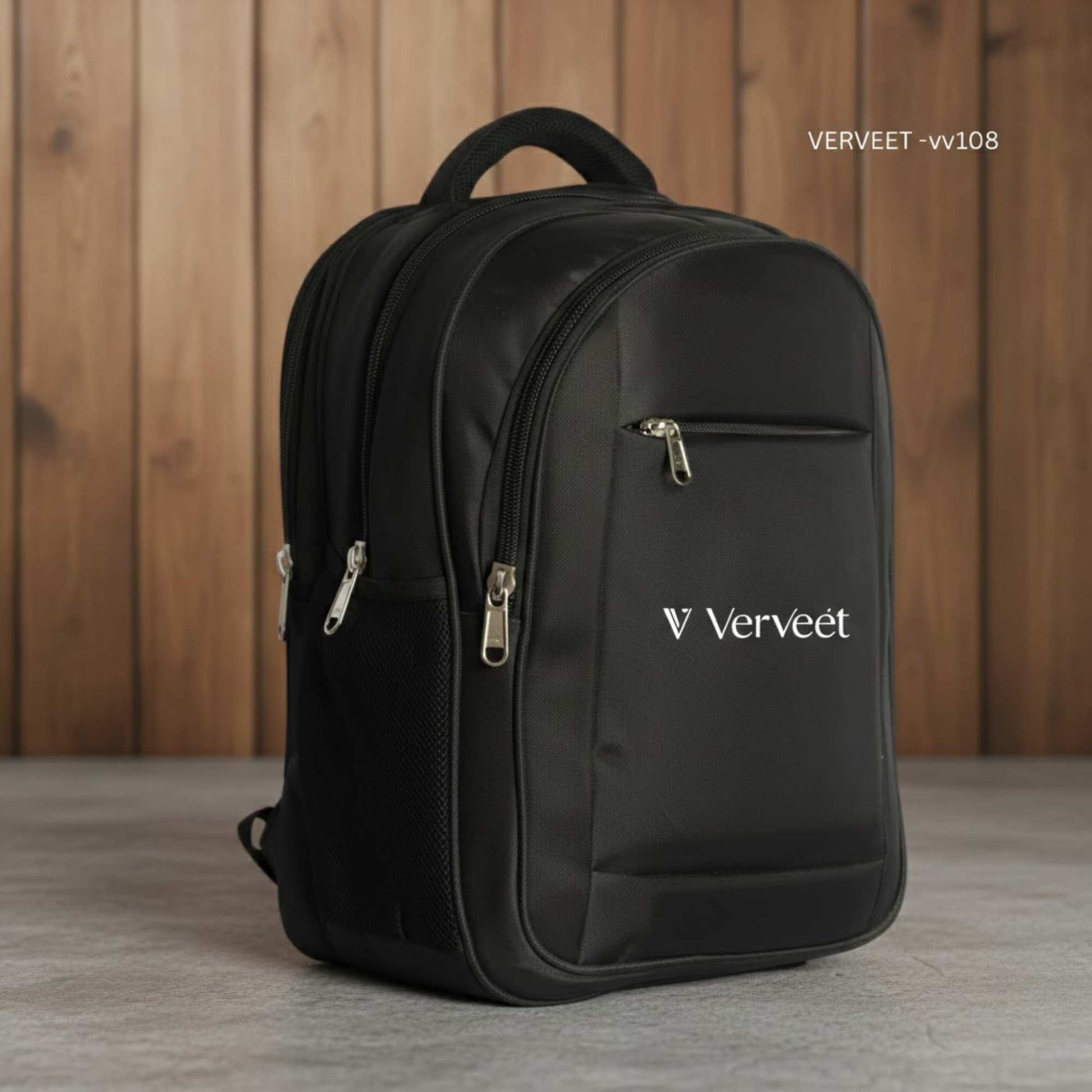 Verveet VV108 classic corporate backpack with laptop compartment for office, business travel, and daily use