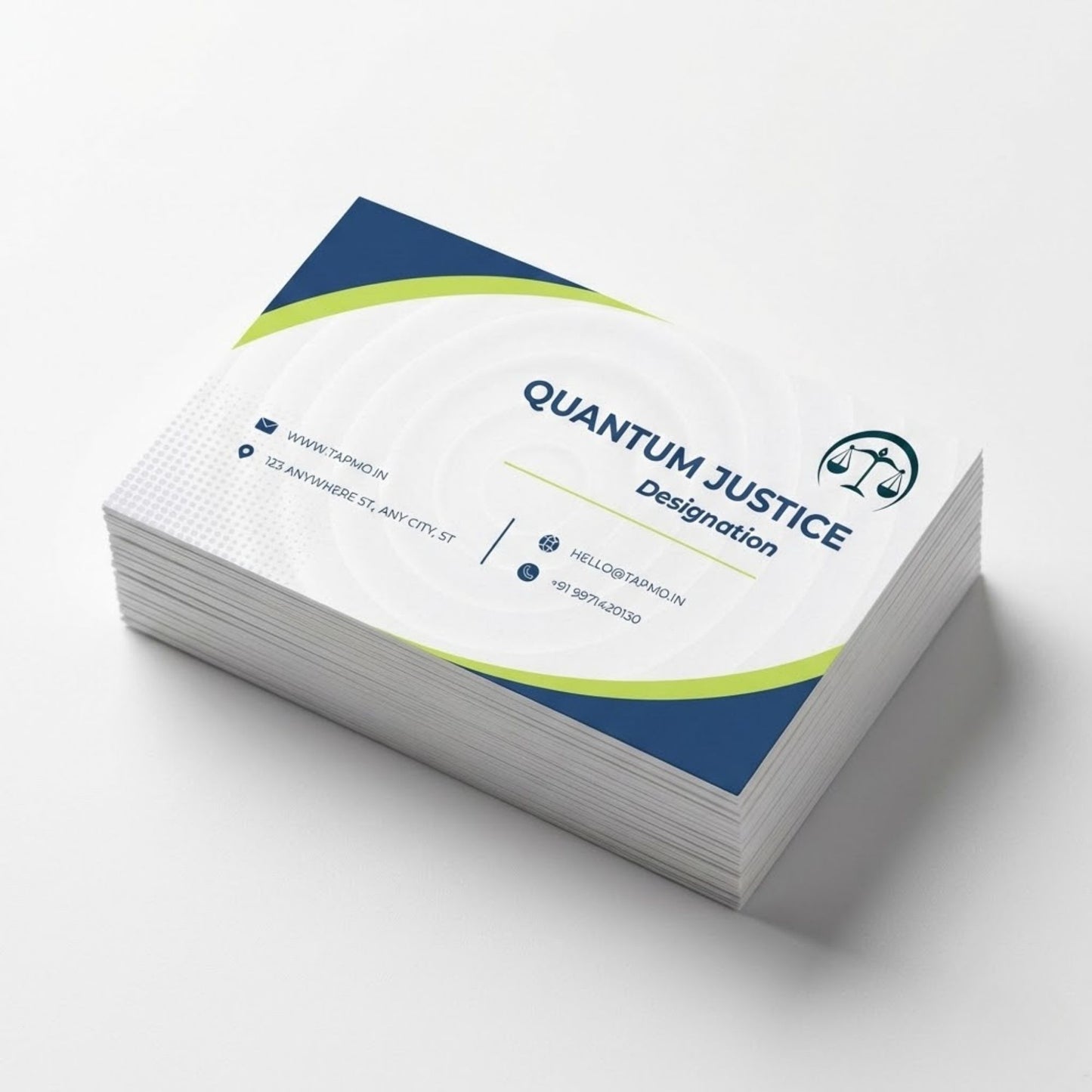 Velvet Paper Visiting Card for Lawyers & Advocates – 350 GSM Square Corner | Classic Professional