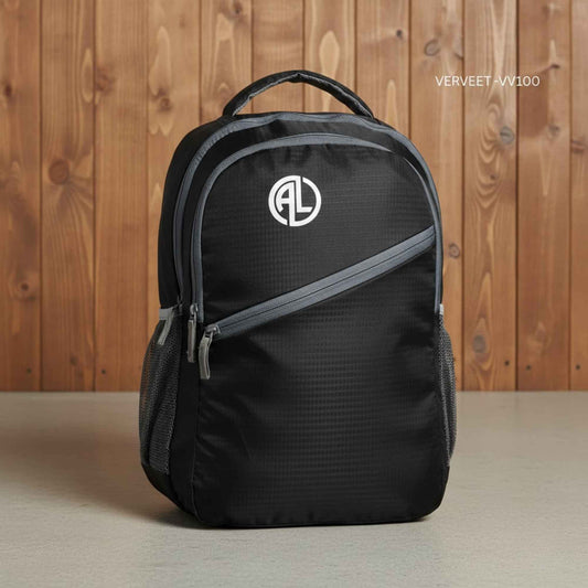 Verveet VV100 black corporate backpack with laptop compartment for office, travel, and daily business use
