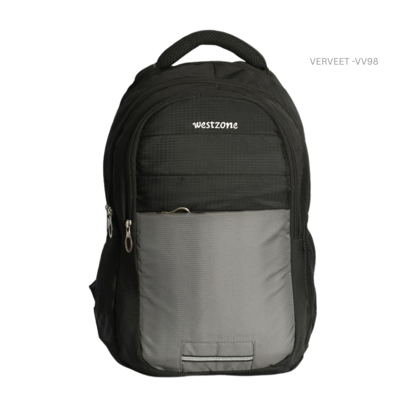 Verveet VV98 black and grey corporate backpack with laptop compartment for office, travel, and daily business use