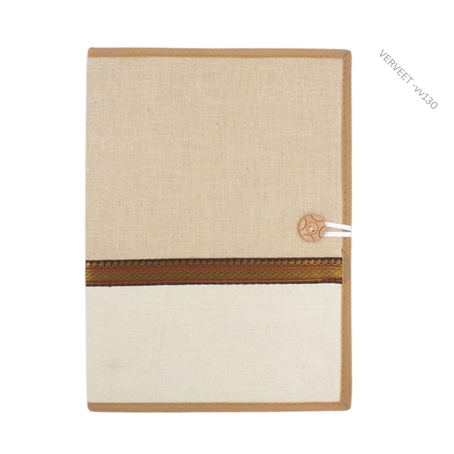 Eco-Friendly Fabric Document Folder with Button Closure | Minimal Corporate File Folder