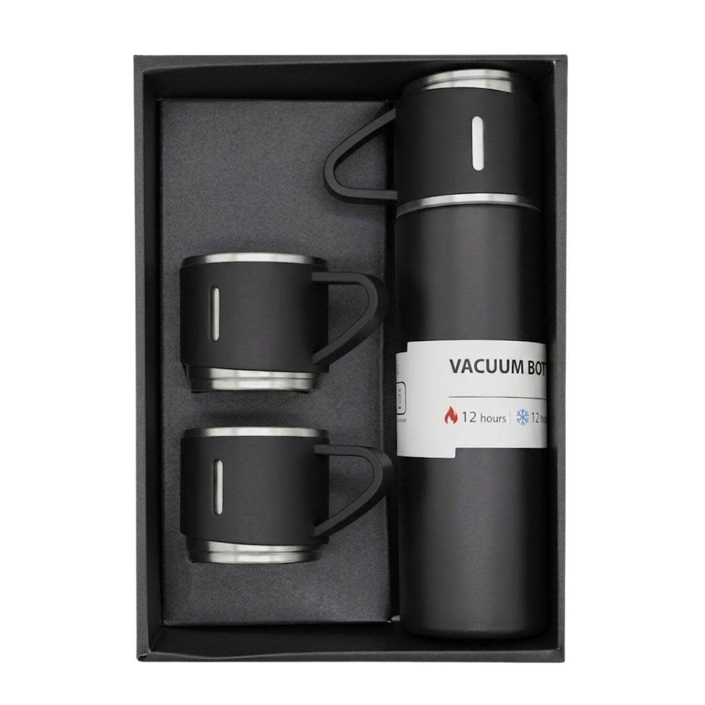 Vacuum Flask Gift Set with Cups | Premium Insulated Bottle Set for Corporate Gifting & Travel