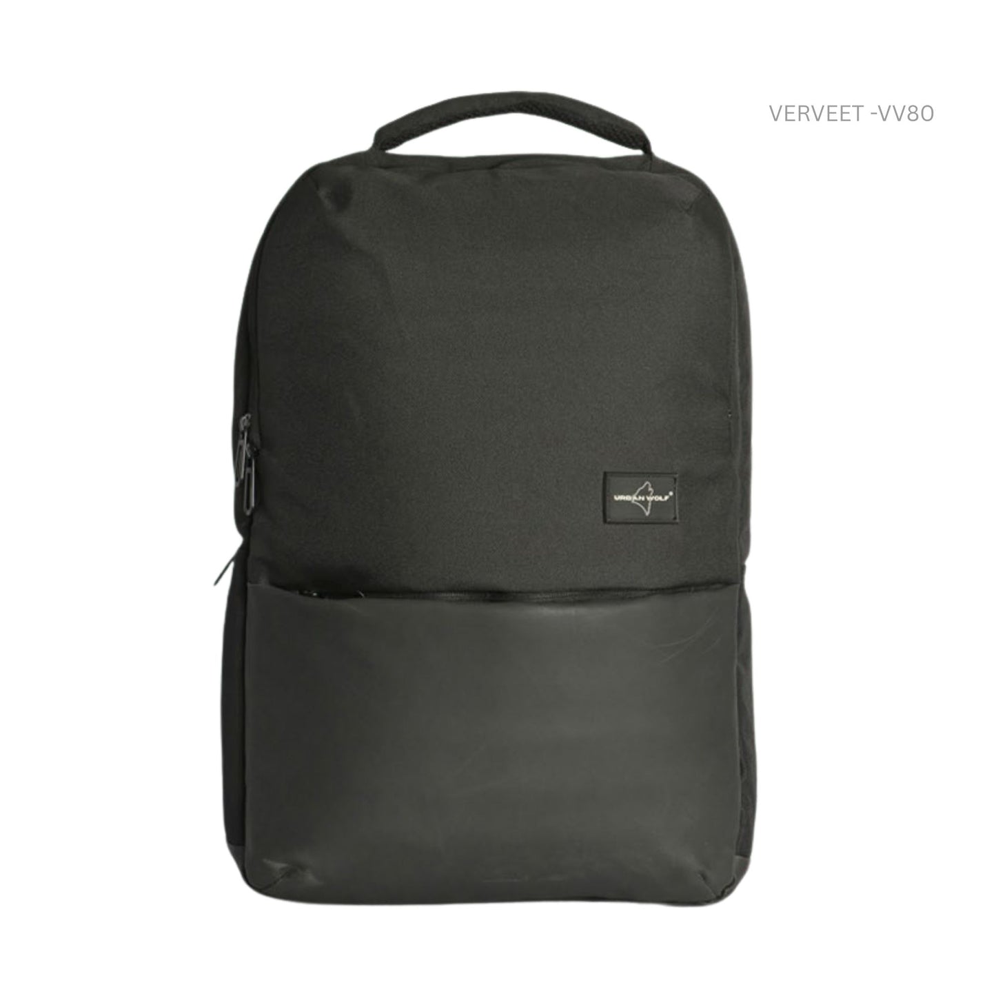 Minimalist Black Laptop Backpack with Smooth Finish | Office, College & Corporate Use