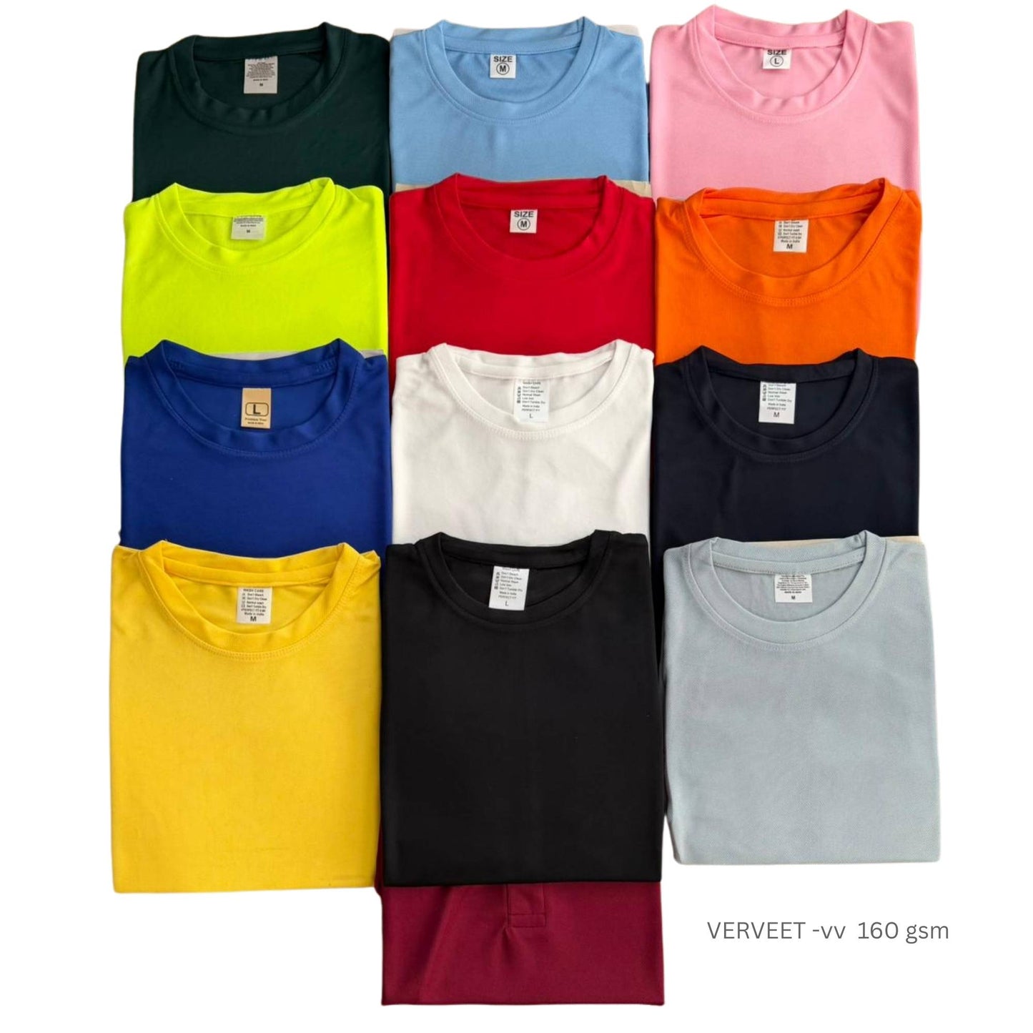 Corporate promotional round neck T-shirt for branding and events, comfortable custom printed T-shirt for teams and marketing campaigns