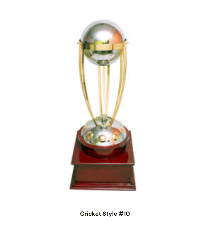 Cricket Style #10 Trophy - Gold Sports Award  | Premium Cricket Trophy