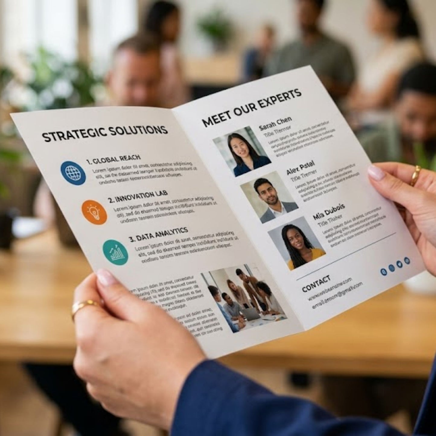 Verveet Customized Bi-Fold Brochure Printing | Premium Corporate Folded Brochure