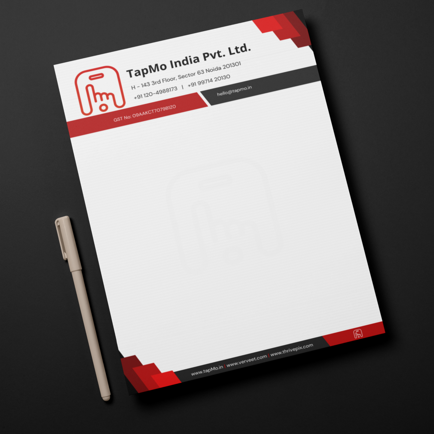 Custom Business Letterhead Printing | Premium Corporate Letterheads