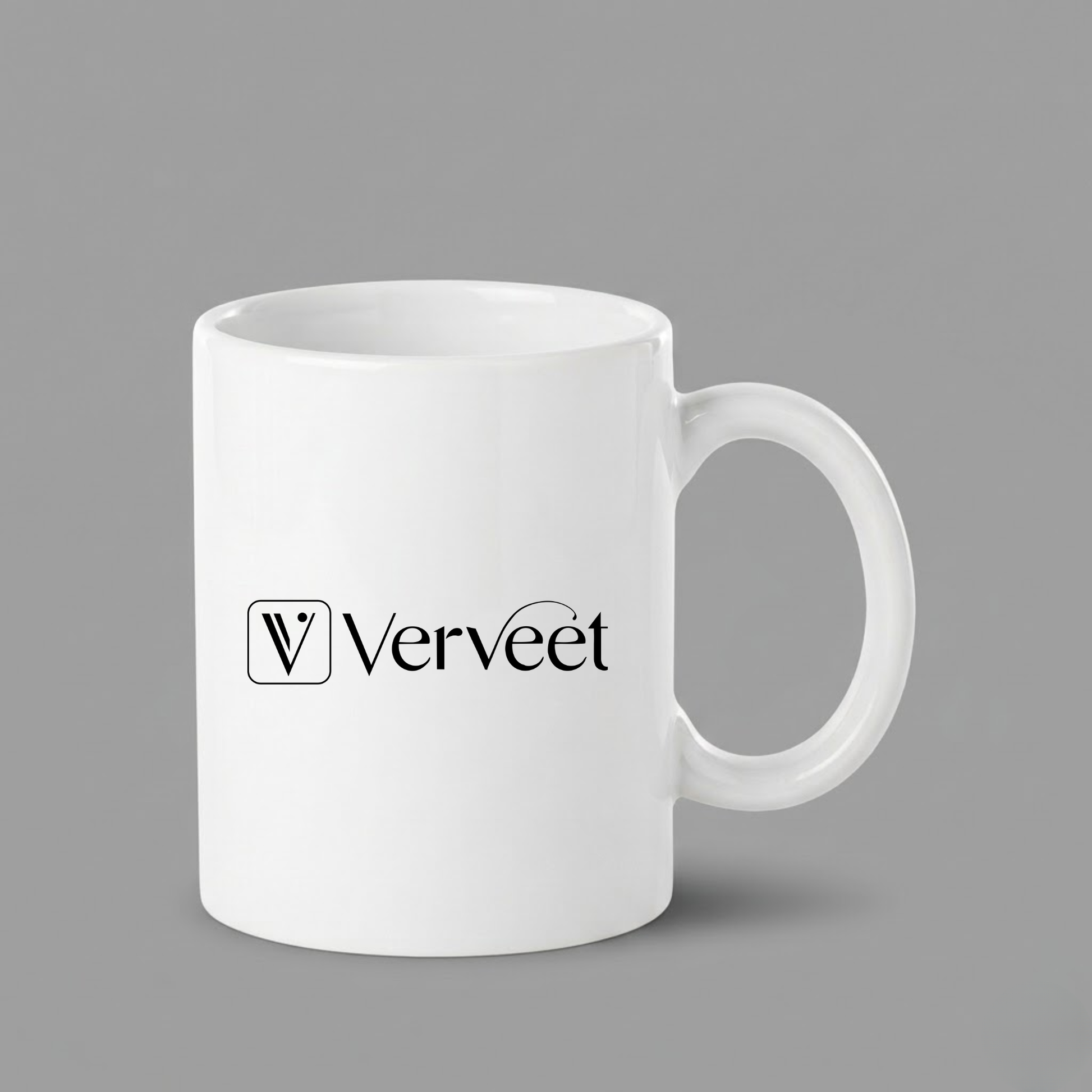 Custom company logo ceramic mug – personalized coffee mug for corporate branding, office use, and promotional gifts.