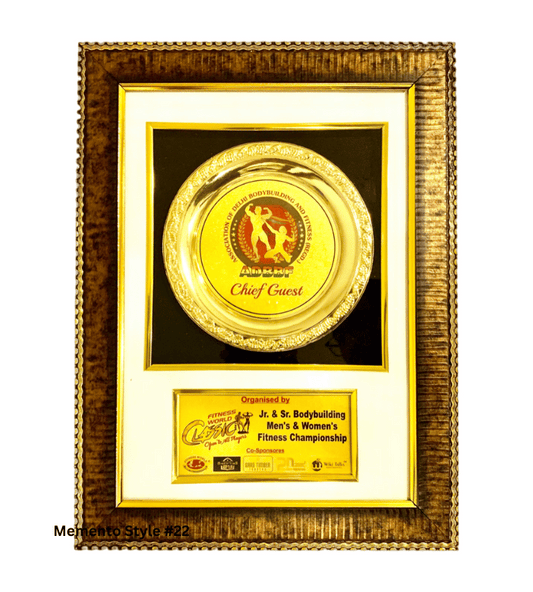 Custom Gold & White Memento – Personalized Engraved Gift for Corporate & Special Occasions