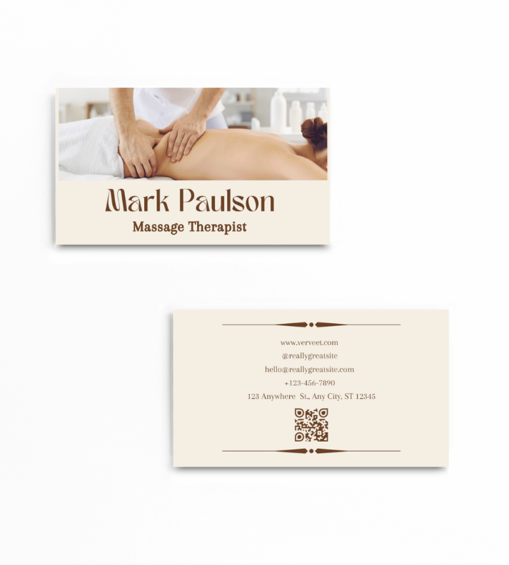 Therapist Business Card | Premium Quality | 300 GSM | Customizable Design