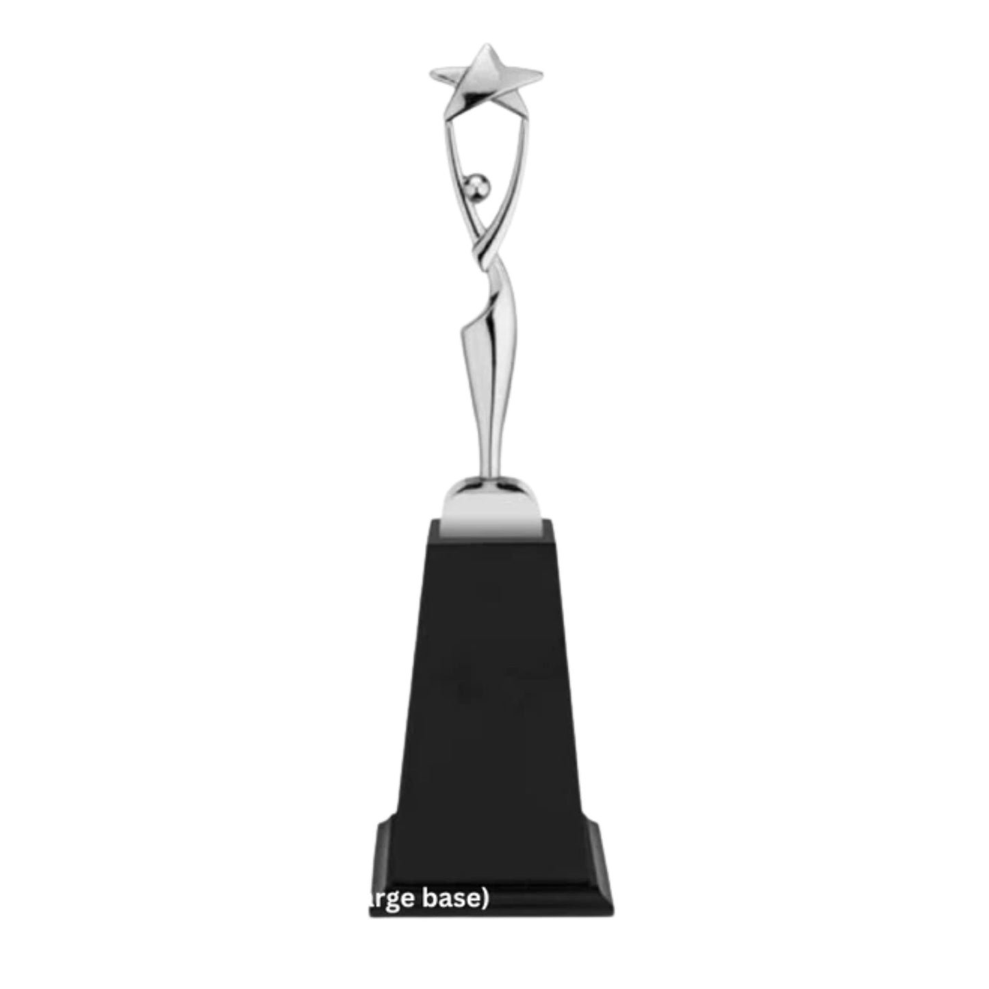 Woman with Star Trophy (Large Base) | Custom Metal Awards