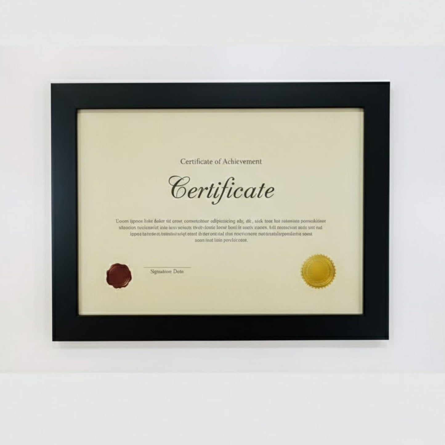 Dark wood certificate frame for displaying awards, documents, and professional achievements
