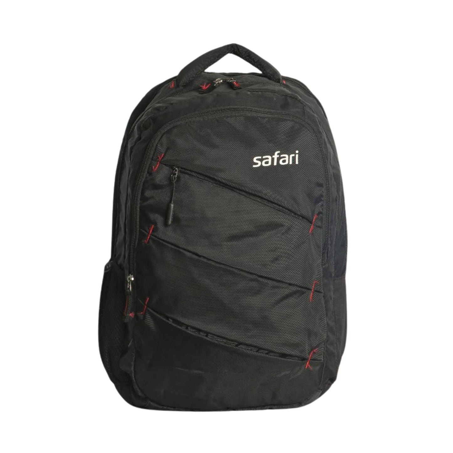 Smart Black Laptop Backpack with Diagonal Zip Design | Office, Travel & Daily Use Backpack