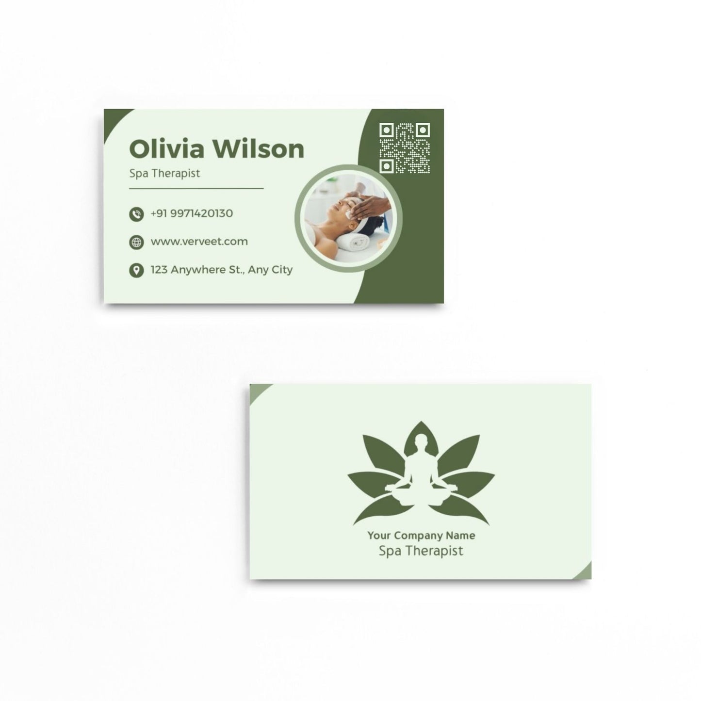 Visiting Card for Therapists | Professional 300 GSM | Non Tearable