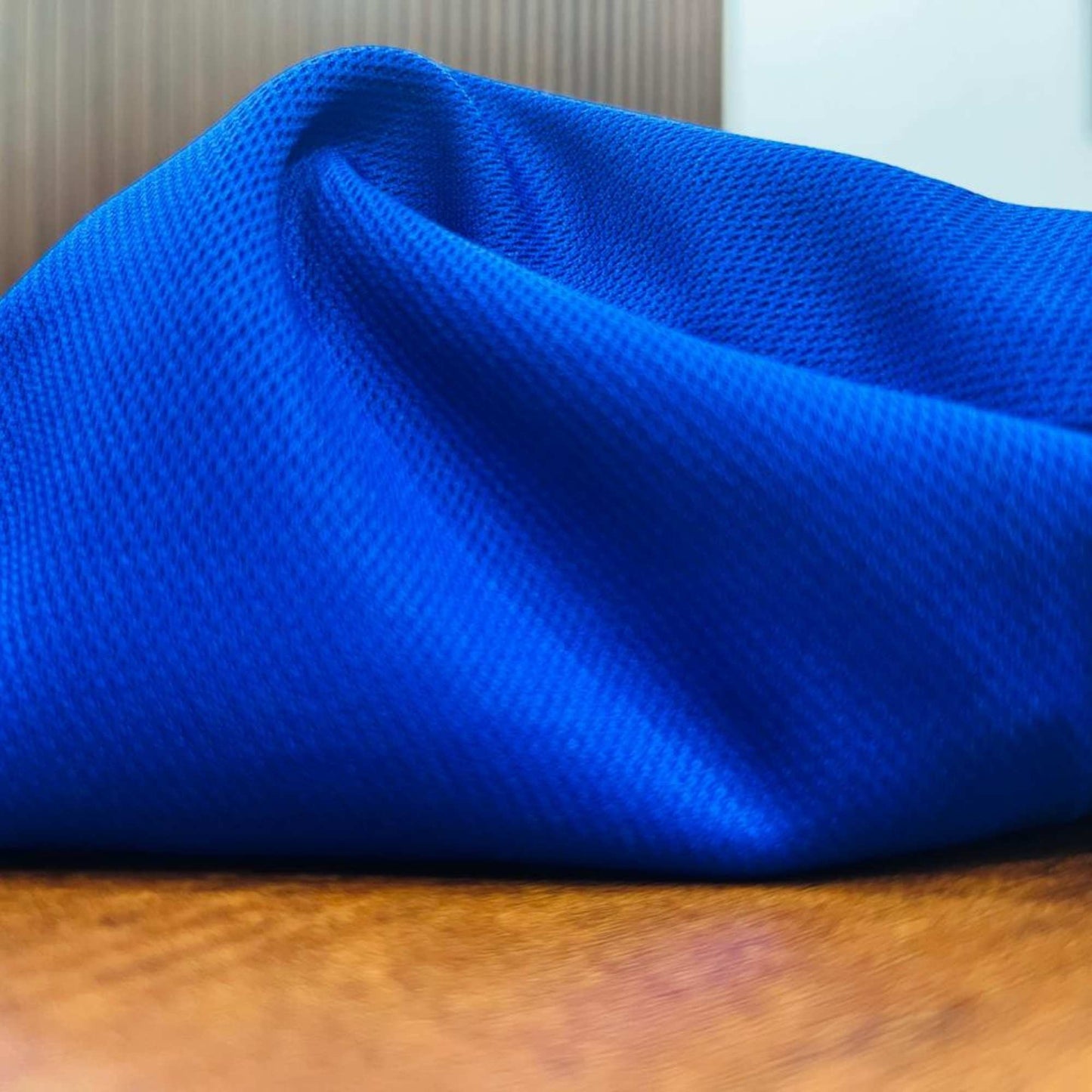 Dot-knit fabric round neck T-shirt for promotional wear, events, and corporate branding