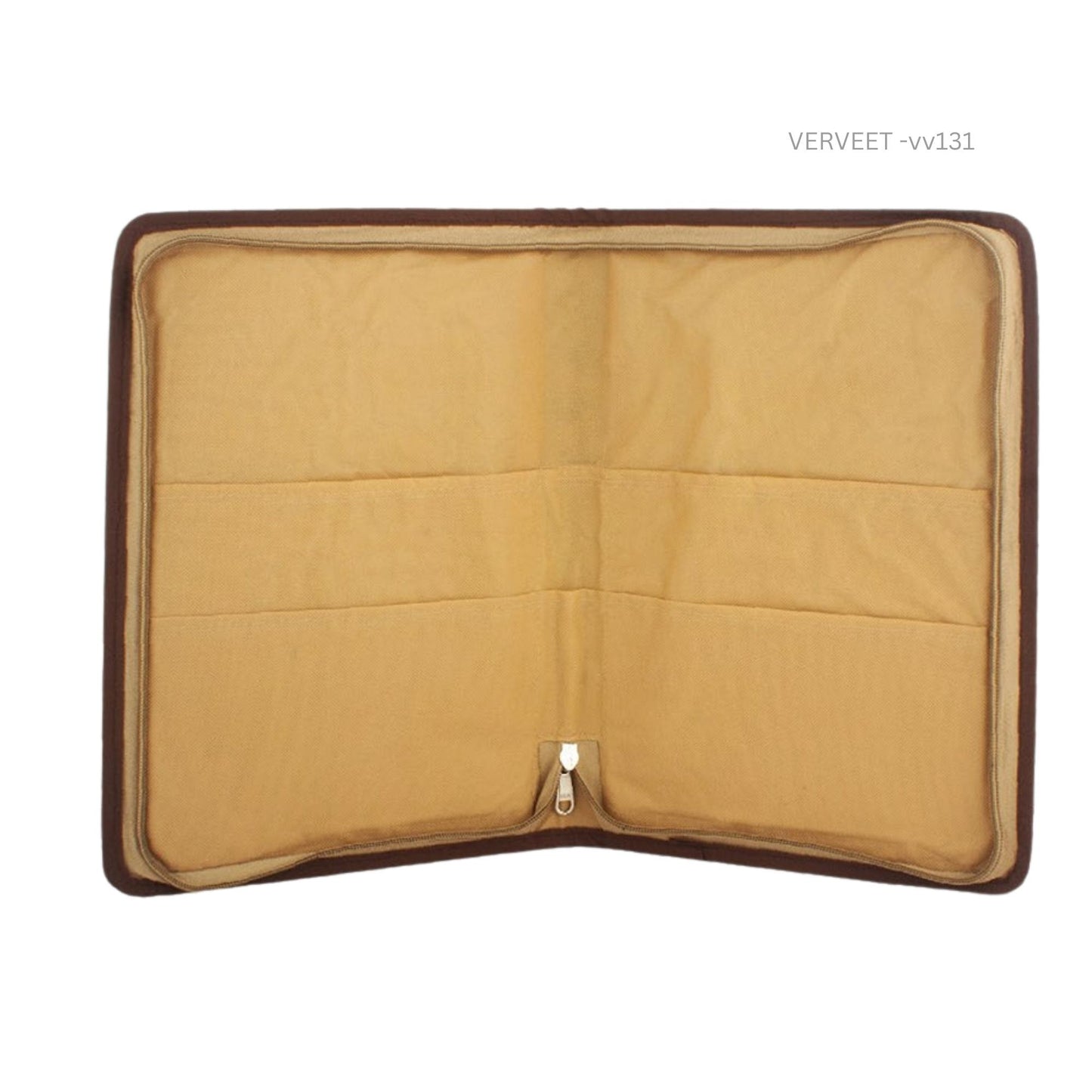 Premium Eco-Friendly Fabric Document Folder with Zip Pocket | Corporate File Folder