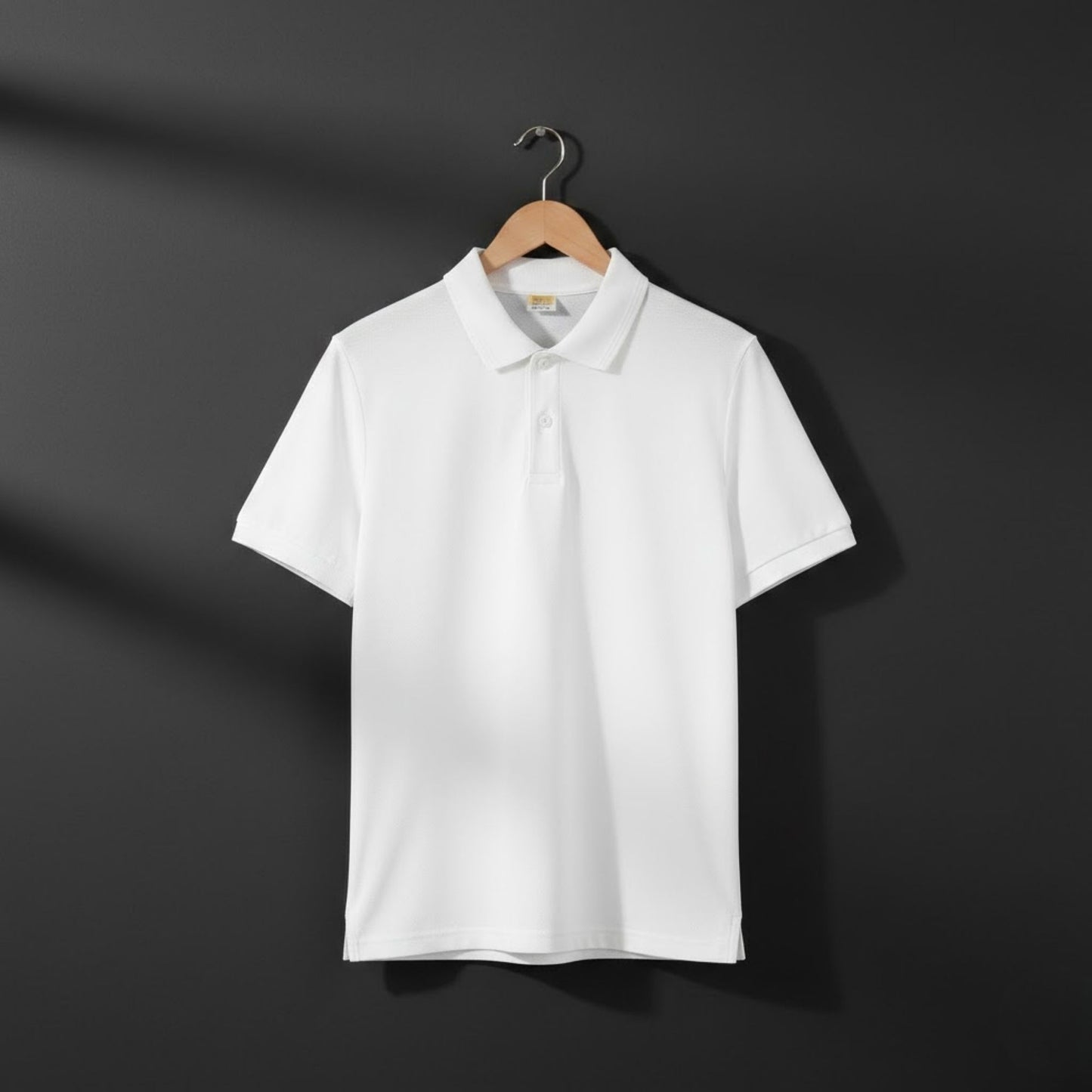 Embroidered honeycomb polo T-shirt with textured fabric, corporate uniform polo T-shirt for office wear, events, and branding