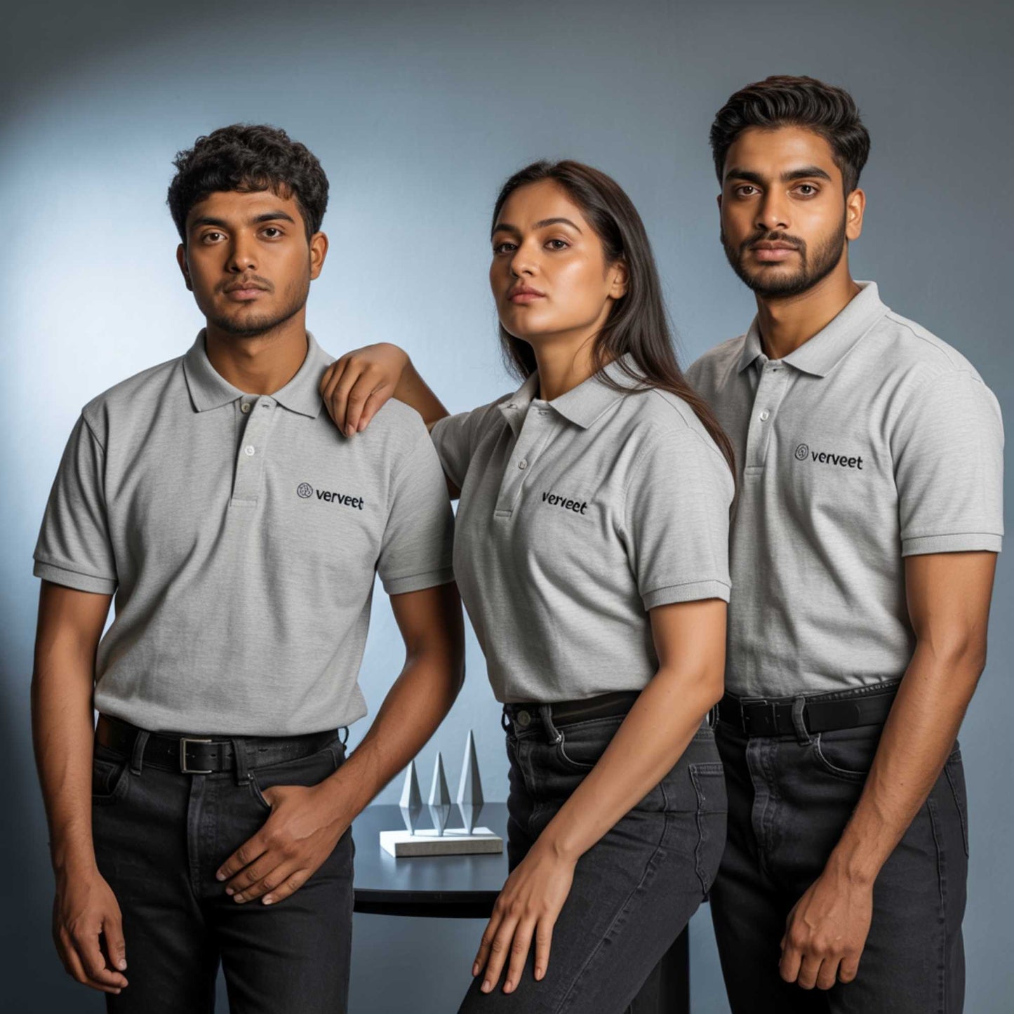 Spun Matty T-Shirts with Logo Printing – Cotton Feel for Corporate Uniforms