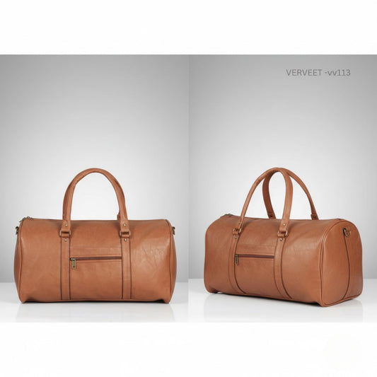 Premium Leather Duffel Bag for Travel & Executive Gifting | Luxury Brown Weekend Bag