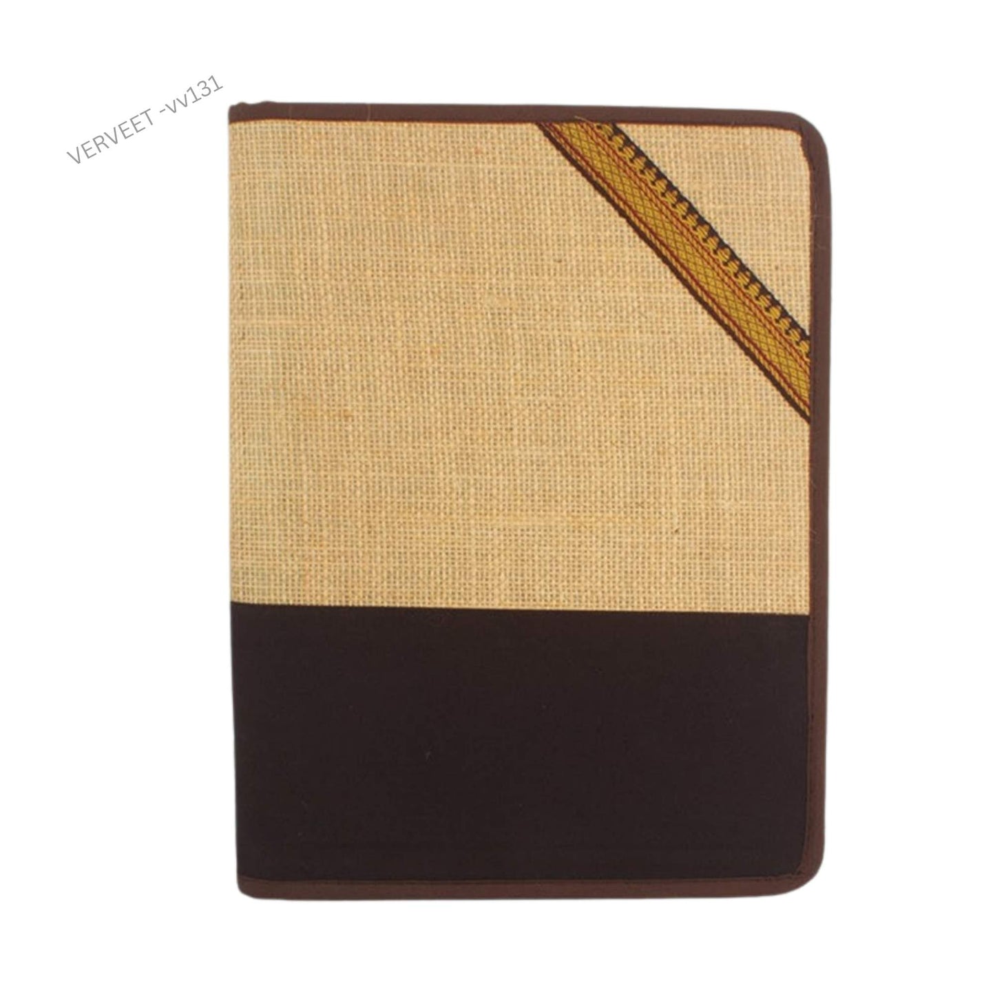 Premium Eco-Friendly Fabric Document Folder with Zip Pocket | Corporate File Folder